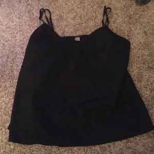 Flowy black tank top